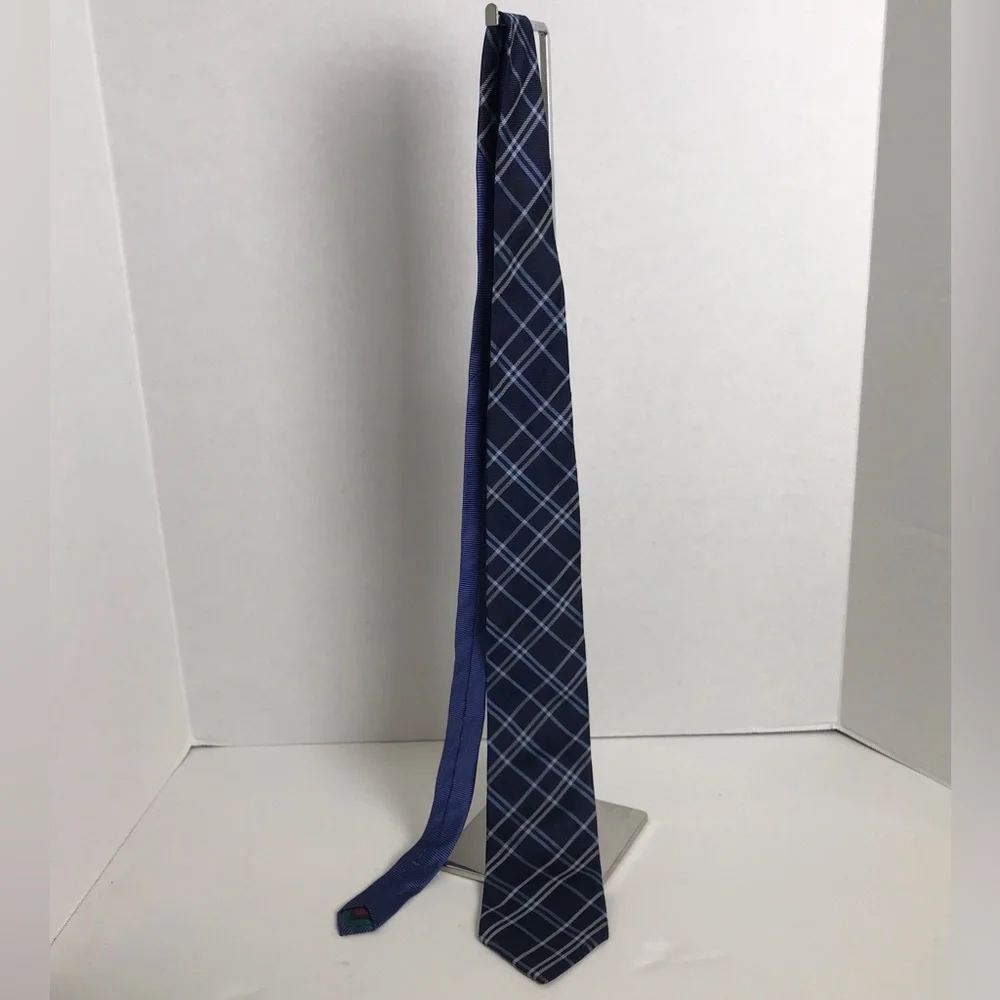 Tommy Hilfiger Blue Striped Silk Ties Bundle of 2 Mens Office Academia Preppy